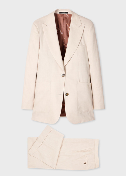 Paul Smith Women's Ivory Linen-Wool Two-Piece Suit