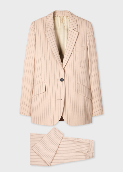 Paul Smith Women’s Sand Pinstripe Two-Piece Suit