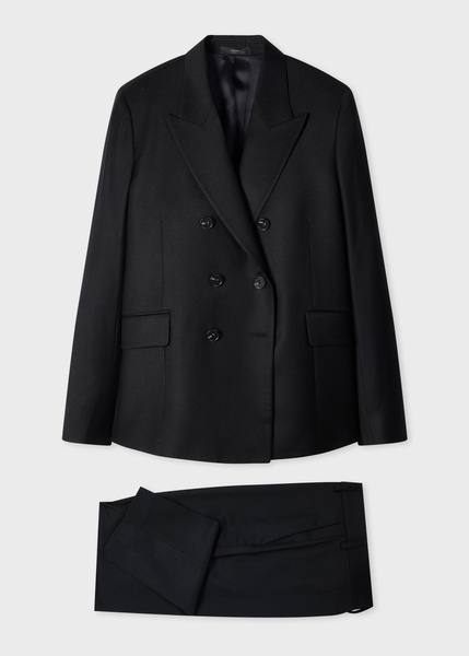 Paul Smith Women's Black Wool-Cashmere Blend Two-Piece Suit